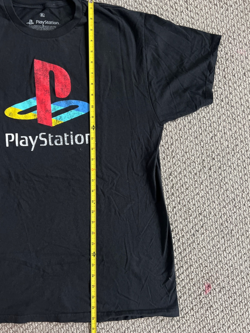 Black Oversized Sony PlayStation T Shirt with logo size XL extra large - Picture 3 of 4